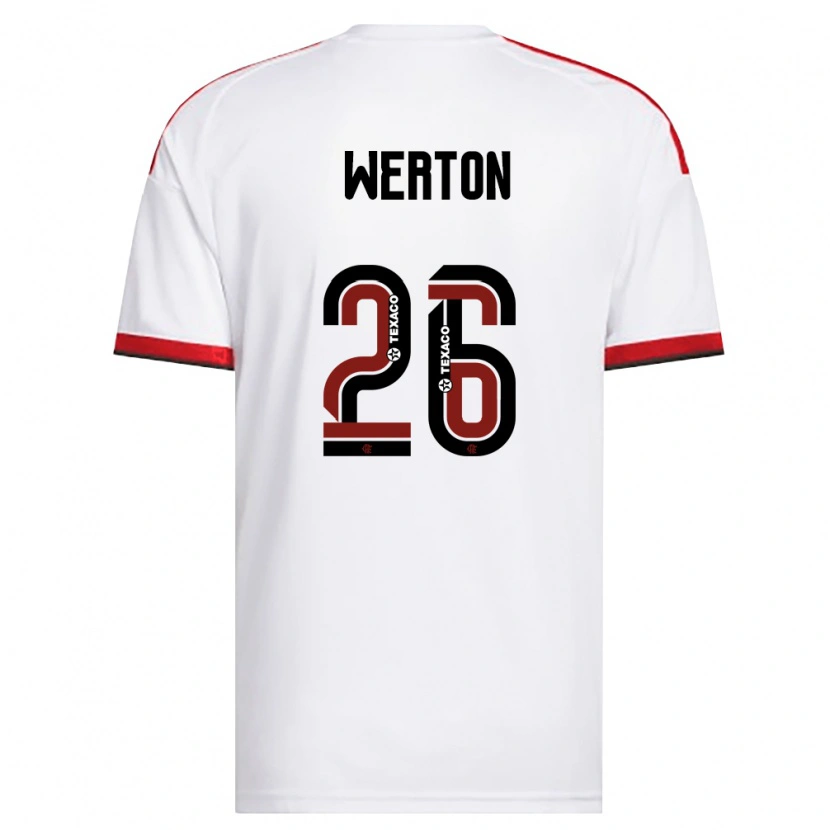 Danxen Kinder Werton #26 Weiß Rot Schwarz Auswärtstrikot Trikot 2026/27 T-Shirt Österreich