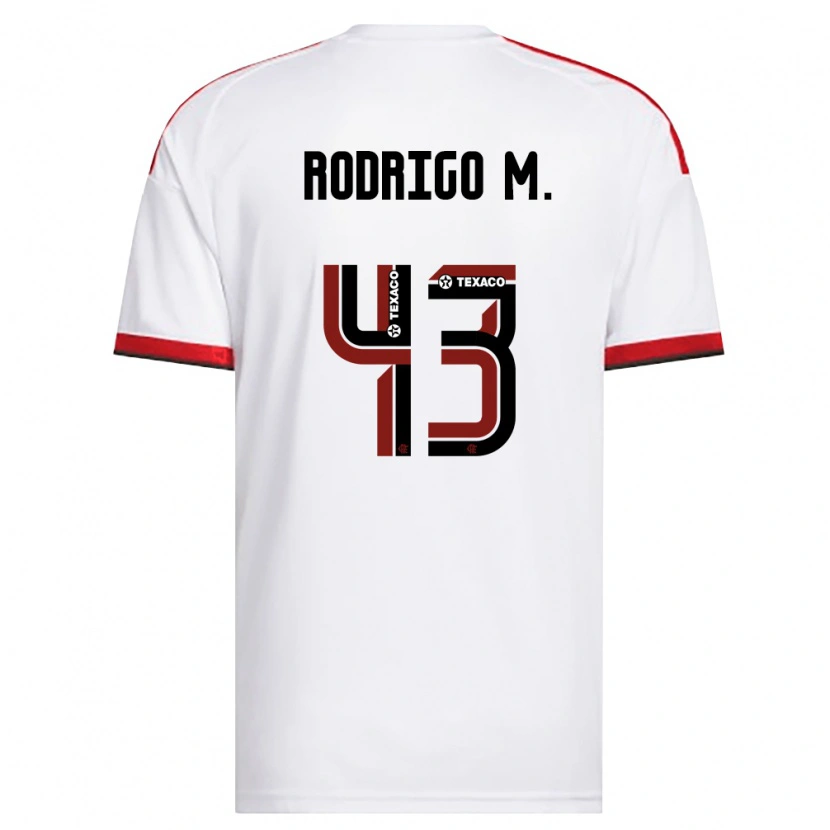 Danxen Kinder Rodrigo Muniz #43 Weiß Rot Schwarz Auswärtstrikot Trikot 2026/27 T-Shirt Österreich