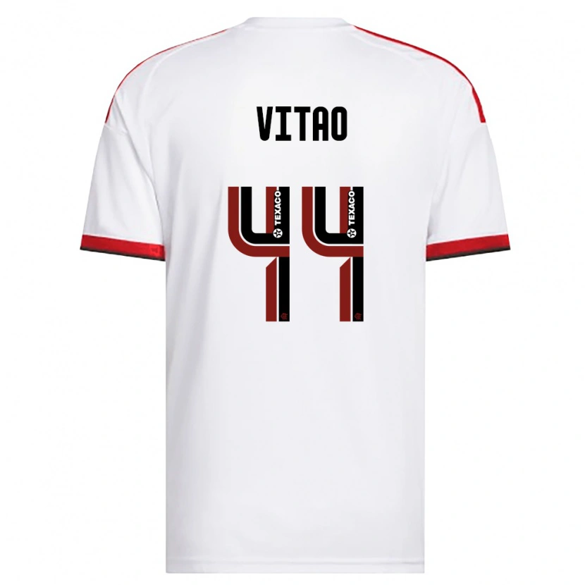 Danxen Kinder Vitor Eduardo Da Silva Matos #44 Weiß Rot Schwarz Auswärtstrikot Trikot 2026/27 T-Shirt Österreich