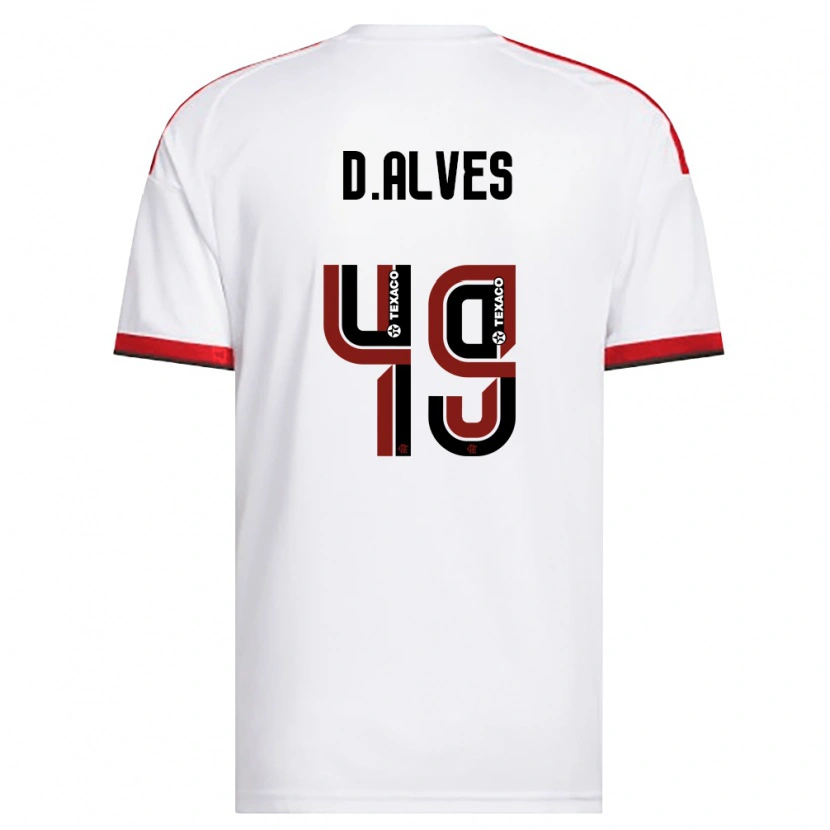 Danxen Kinder Dyogo Alves #49 Weiß Rot Schwarz Auswärtstrikot Trikot 2026/27 T-Shirt Österreich