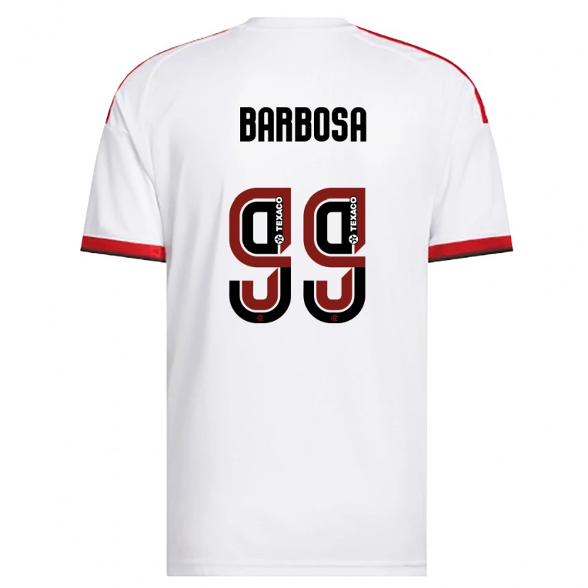 Danxen Kinder Gabriel Barbosa #99 Weiß Rot Schwarz Auswärtstrikot Trikot 2026/27 T-Shirt Österreich