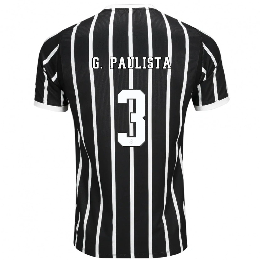 Danxen Kinder Gabriel Paulista #3 Schwarz Weiß Rot Auswärtstrikot Trikot 2026/27 T-Shirt Österreich