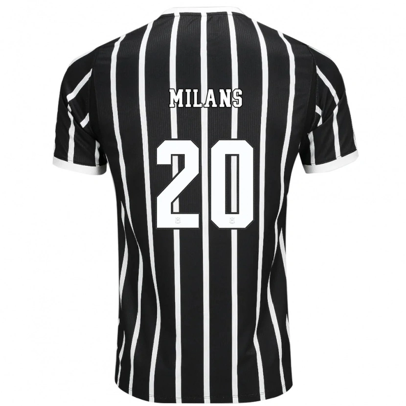 Danxen Kinder Pedro Milans #20 Schwarz Weiß Rot Auswärtstrikot Trikot 2026/27 T-Shirt Österreich