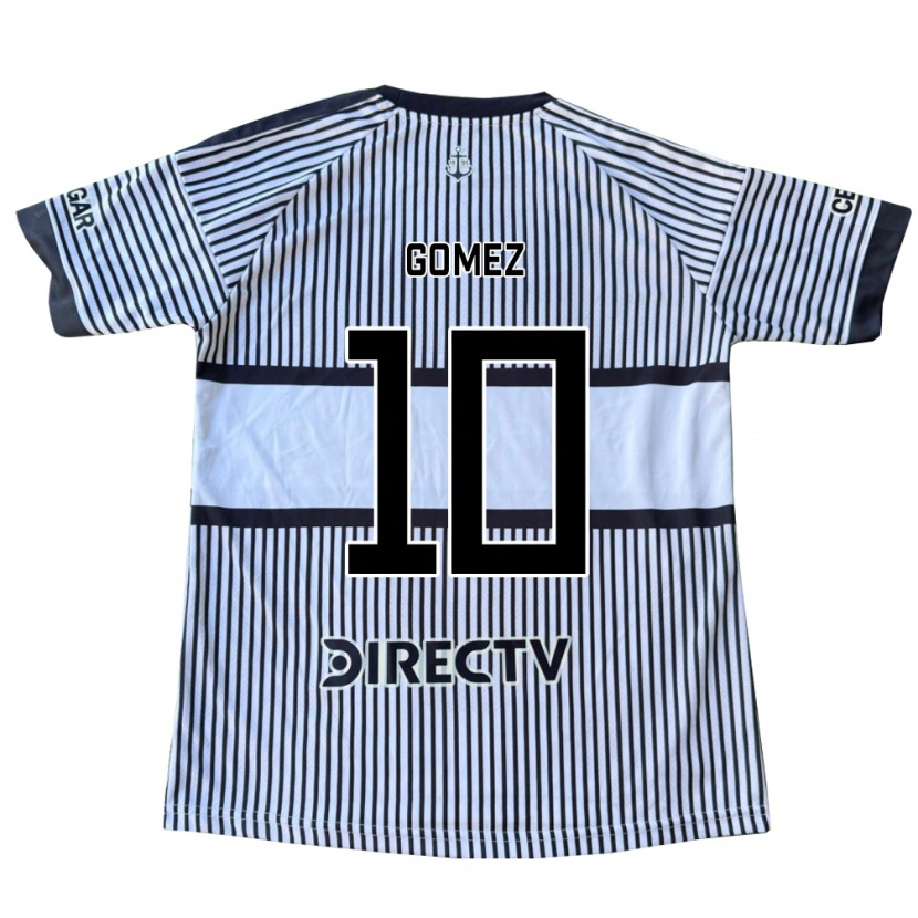 Danxen Kinder Camila Gomez Ares #10 Weiß Schwarz Gelb Auswärtstrikot Trikot 2026/27 T-Shirt Österreich