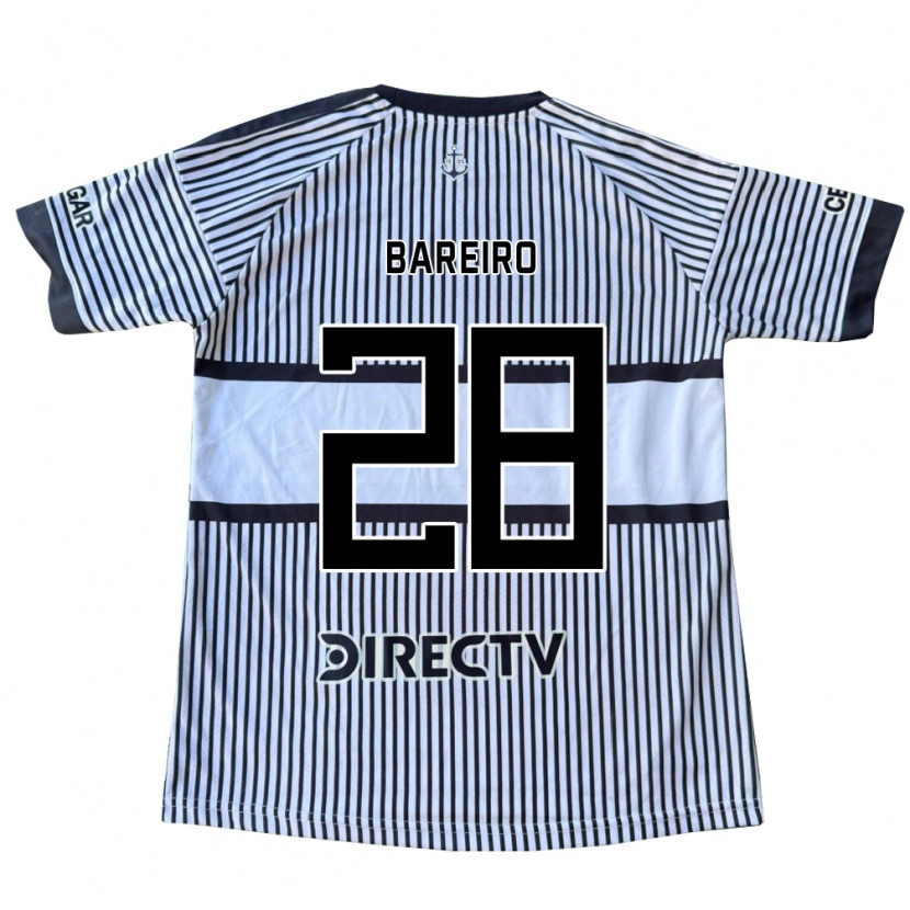 Danxen Kinder Adam Bareiro #28 Weiß Schwarz Gelb Auswärtstrikot Trikot 2026/27 T-Shirt Österreich