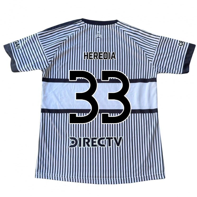 Danxen Kinder Agustín Heredia #33 Weiß Schwarz Gelb Auswärtstrikot Trikot 2026/27 T-Shirt Österreich
