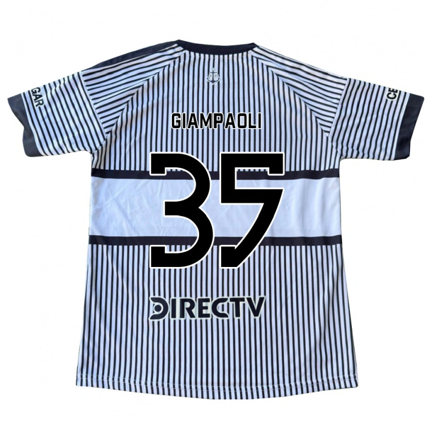 Danxen Kinder Renzo Giampaoli #35 Weiß Schwarz Gelb Auswärtstrikot Trikot 2026/27 T-Shirt Österreich