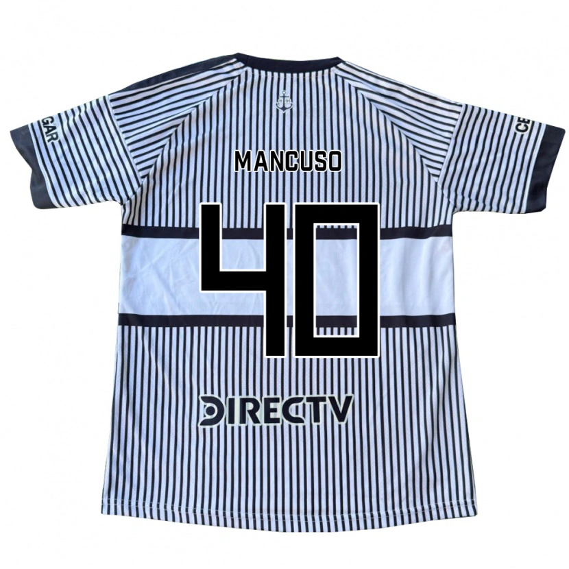 Danxen Kinder Eros Mancuso #40 Weiß Schwarz Gelb Auswärtstrikot Trikot 2026/27 T-Shirt Österreich