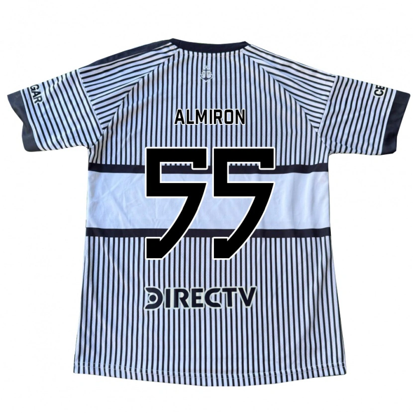 Danxen Kinder Ezequiel Almiron #55 Weiß Schwarz Gelb Auswärtstrikot Trikot 2026/27 T-Shirt Österreich