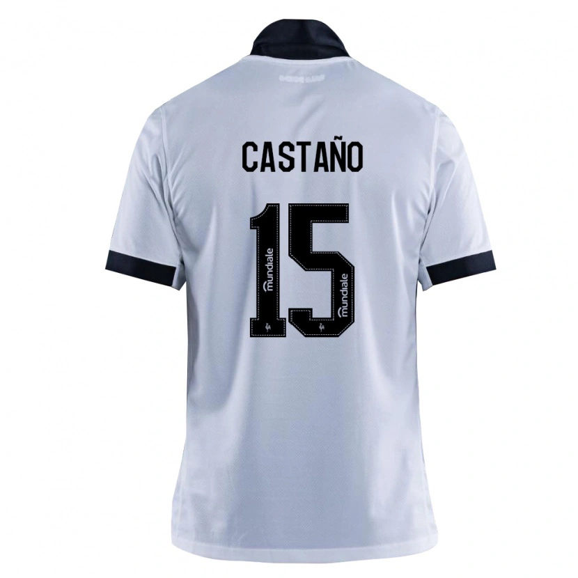 Danxen Kinder Kevin Castaño #15 Schwarz Weiß Auswärtstrikot Trikot 2026/27 T-Shirt Österreich