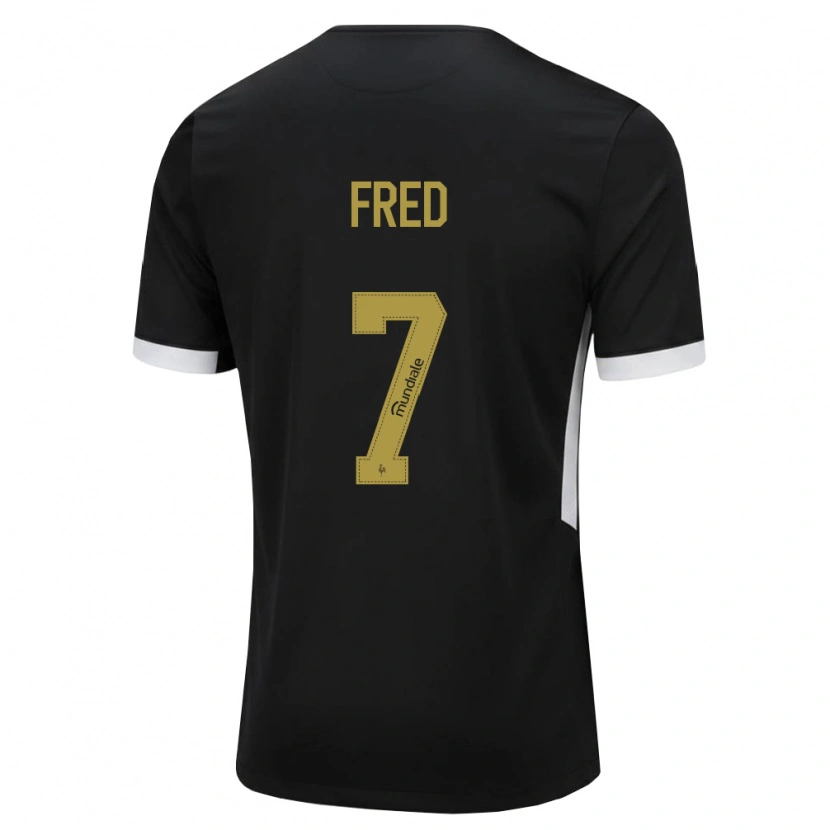 Danxen Kinder Frederico Rodrigues De Paula Santos #7 Schwarz Weiß Gelb Heimtrikot Trikot 2026/27 T-Shirt Österreich