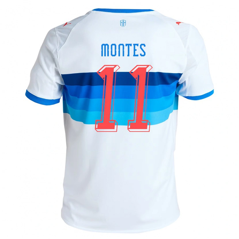 Danxen Herren Clemente Montes #11 Weiß Himmelblau Heimtrikot Trikot 2026/27 T-Shirt Österreich