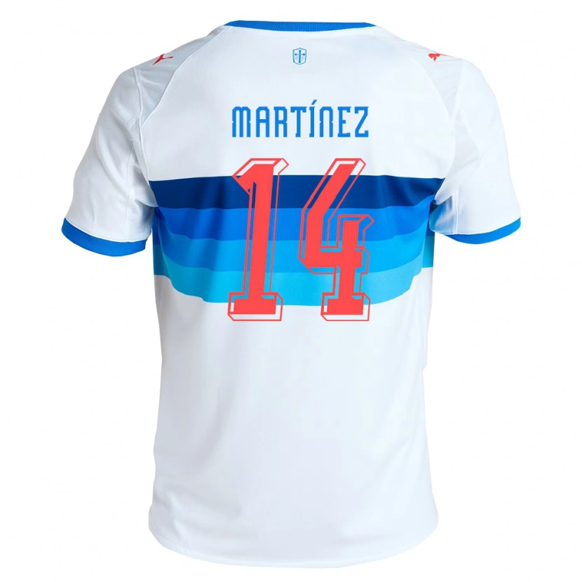 Danxen Herren Jimmy Martínez #14 Weiß Himmelblau Heimtrikot Trikot 2026/27 T-Shirt Österreich