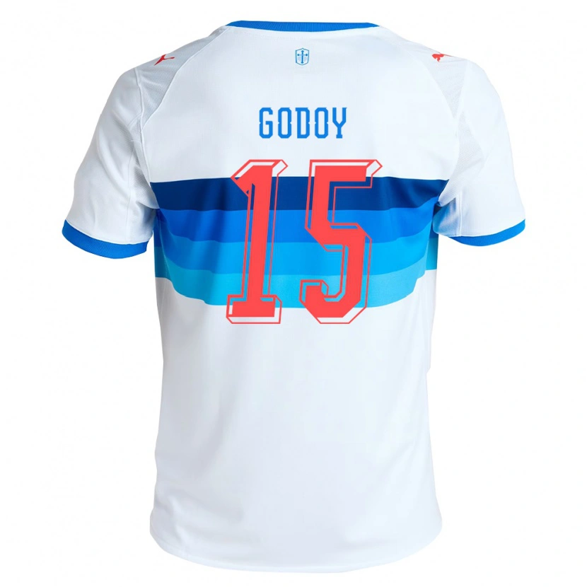 Danxen Herren Martín Godoy #15 Weiß Himmelblau Heimtrikot Trikot 2026/27 T-Shirt Österreich