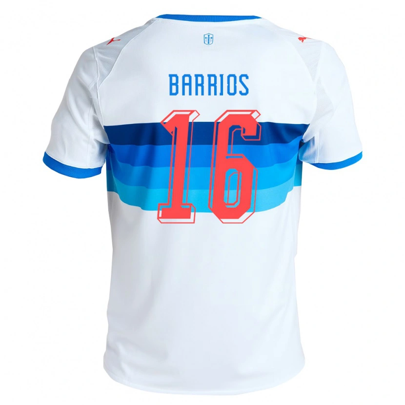 Danxen Herren Martín Barrios #16 Weiß Himmelblau Heimtrikot Trikot 2026/27 T-Shirt Österreich