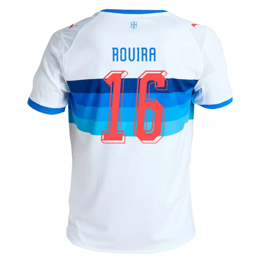 Danxen Herren Brayan Rovira #16 Weiß Himmelblau Heimtrikot Trikot 2026/27 T-Shirt Österreich