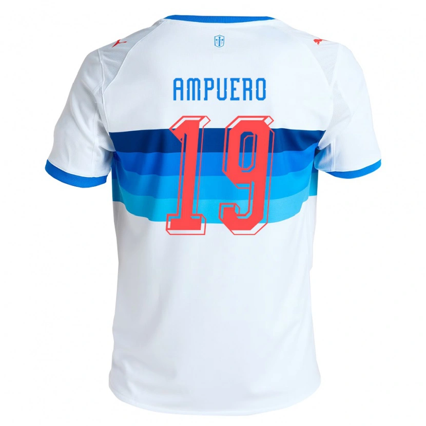 Danxen Herren Branco Ampuero #19 Weiß Himmelblau Heimtrikot Trikot 2026/27 T-Shirt Österreich