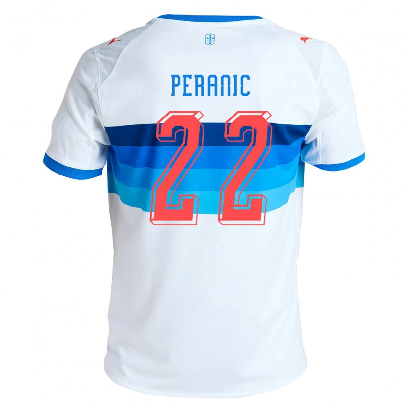 Danxen Herren Nicolás Peranic #22 Weiß Himmelblau Heimtrikot Trikot 2026/27 T-Shirt Österreich