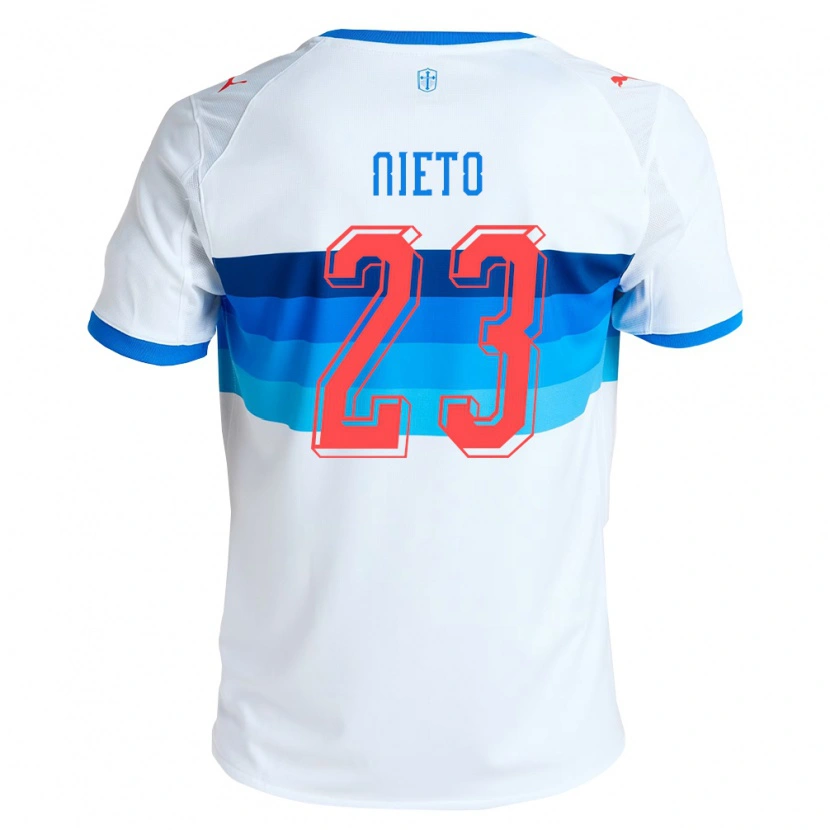 Danxen Herren Byron Nieto #23 Weiß Himmelblau Heimtrikot Trikot 2026/27 T-Shirt Österreich