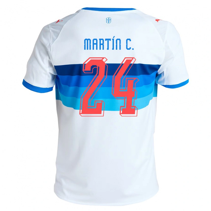 Danxen Herren Martín Contreras #24 Weiß Himmelblau Heimtrikot Trikot 2026/27 T-Shirt Österreich