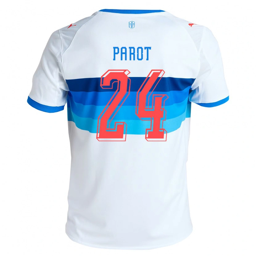 Danxen Herren Alfonso Parot #24 Weiß Himmelblau Heimtrikot Trikot 2026/27 T-Shirt Österreich
