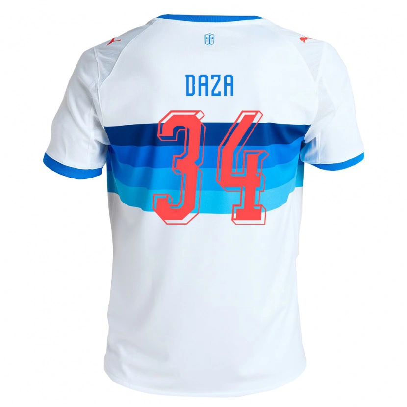 Danxen Herren Francisco Daza #34 Weiß Himmelblau Heimtrikot Trikot 2026/27 T-Shirt Österreich