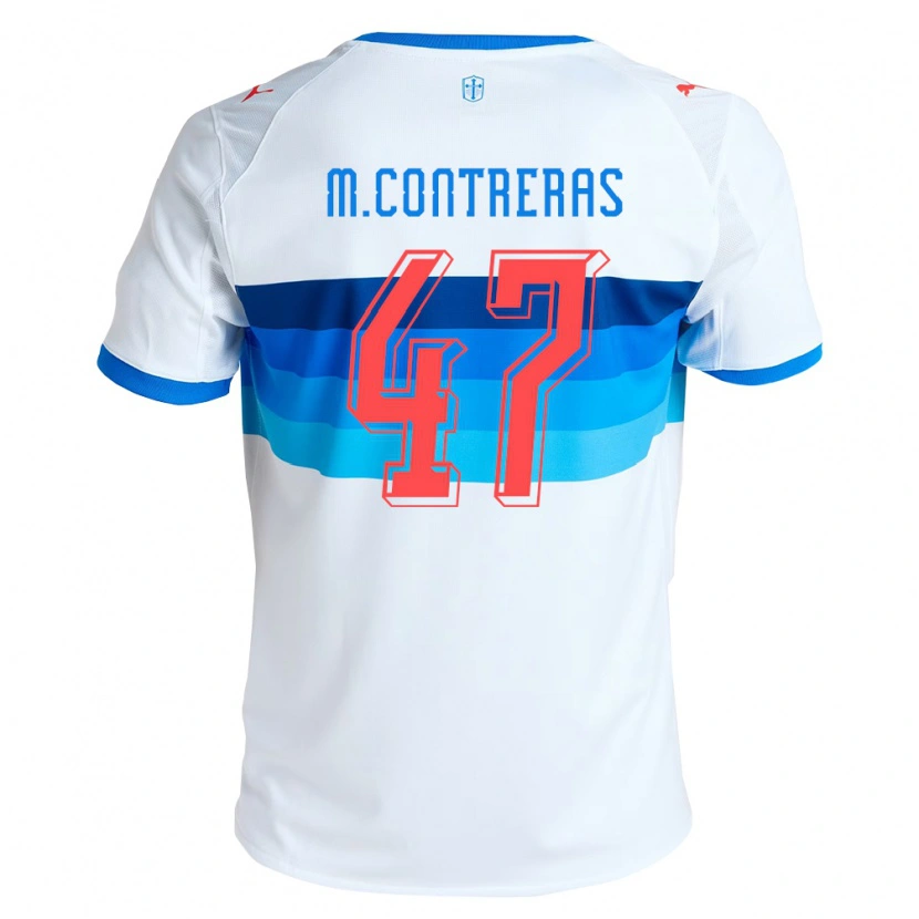 Danxen Herren Mathías Contreras #47 Weiß Himmelblau Heimtrikot Trikot 2026/27 T-Shirt Österreich