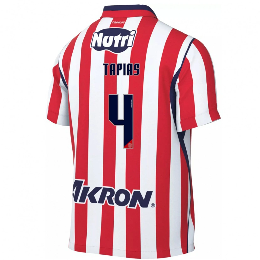 Danxen Herren Miguel Tapias #4 Rot Weiß Heimtrikot Trikot 2026/27 T-Shirt Österreich