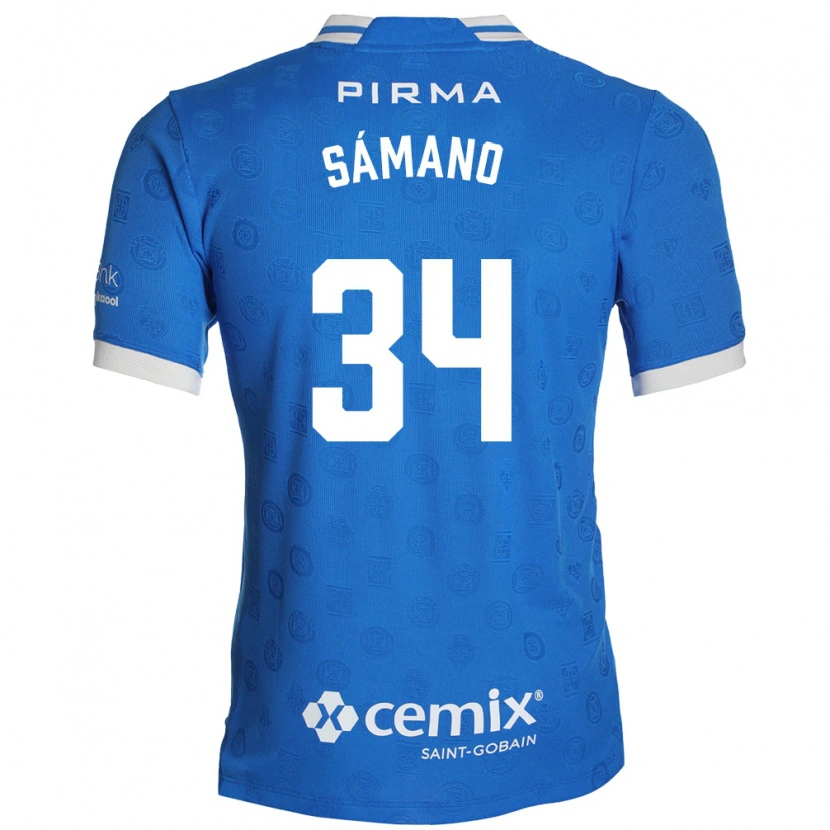 Danxen Herren Leonardo Sámano #34 Blau Weiß Rot Heimtrikot Trikot 2026/27 T-Shirt Österreich
