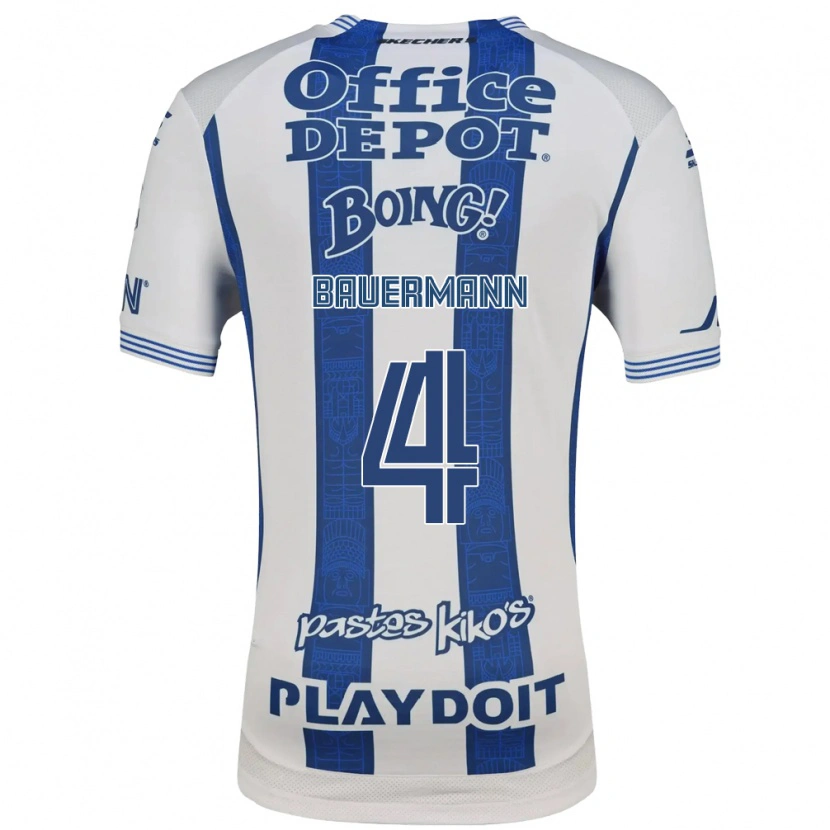Danxen Herren Eduardo Bauermann #4 Weiß Marineblau Heimtrikot Trikot 2026/27 T-Shirt Österreich