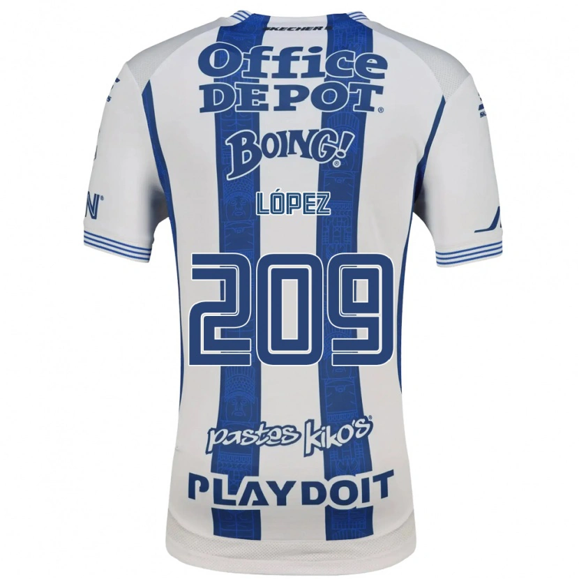 Danxen Herren Santiago López #209 Weiß Marineblau Heimtrikot Trikot 2026/27 T-Shirt Österreich