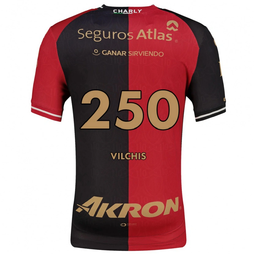 Danxen Herren Omar Vilchis #250 Rot Schwarz Braun Heimtrikot Trikot 2026/27 T-Shirt Österreich
