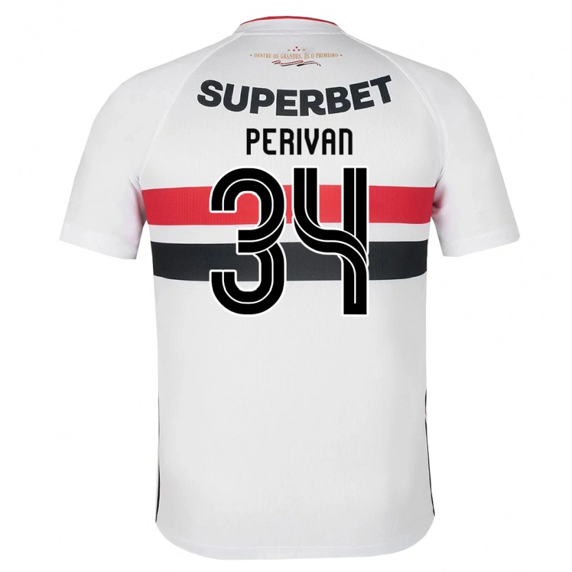 Danxen Herren Perivan Dos Santos #34 Weiß Rot Schwarz Heimtrikot Trikot 2026/27 T-Shirt Österreich