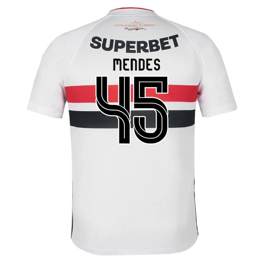 Danxen Herren Nathan Mendes #45 Weiß Rot Schwarz Heimtrikot Trikot 2026/27 T-Shirt Österreich