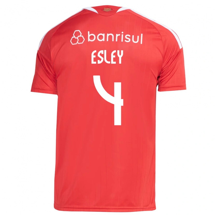 Danxen Herren Esley Ezequiel Dos Reis #4 Rot Weiß Heimtrikot Trikot 2026/27 T-Shirt Österreich