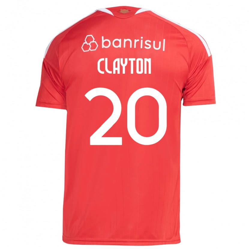 Danxen Herren Clayton Sampaio Pereira #20 Rot Weiß Heimtrikot Trikot 2026/27 T-Shirt Österreich