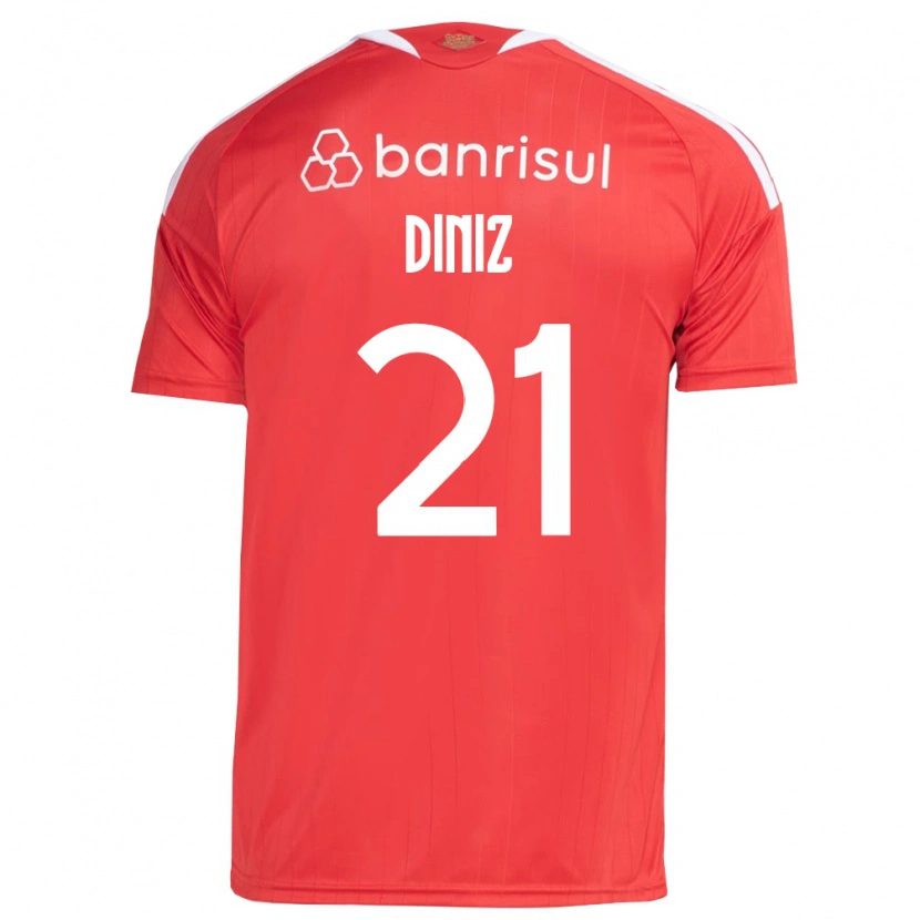 Danxen Herren Kauã Diniz #21 Rot Weiß Heimtrikot Trikot 2026/27 T-Shirt Österreich