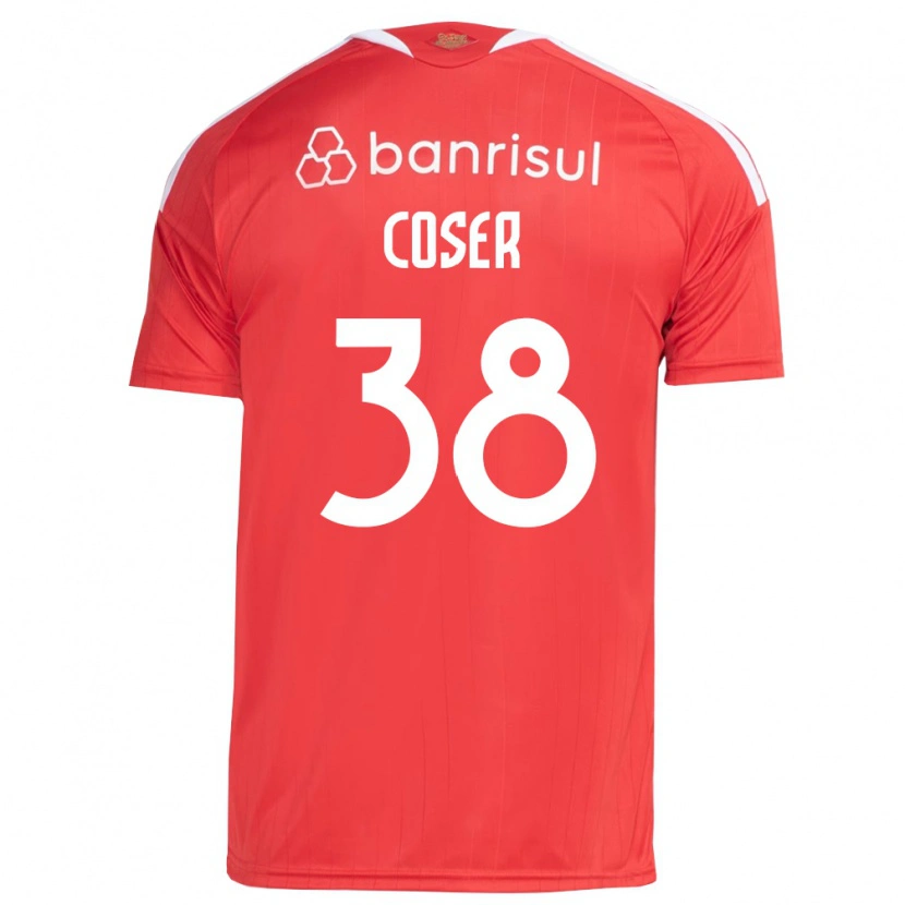 Danxen Herren Diego Coser #38 Rot Weiß Heimtrikot Trikot 2026/27 T-Shirt Österreich