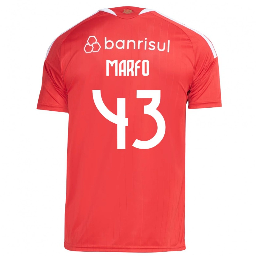 Danxen Herren Denis Marfo #43 Rot Weiß Heimtrikot Trikot 2026/27 T-Shirt Österreich