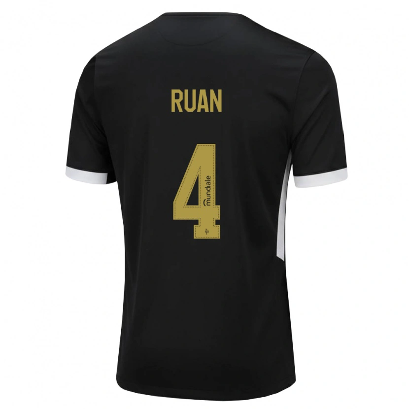 Danxen Herren Ruan Tressoldi Netto #4 Schwarz Weiß Gelb Heimtrikot Trikot 2026/27 T-Shirt Österreich