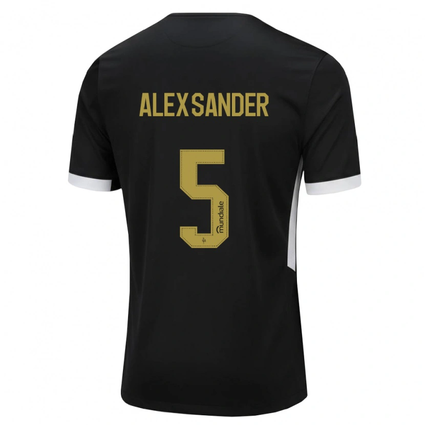 Danxen Herren Alexsander Cristhian Gomes Da Costa #5 Schwarz Weiß Gelb Heimtrikot Trikot 2026/27 T-Shirt Österreich