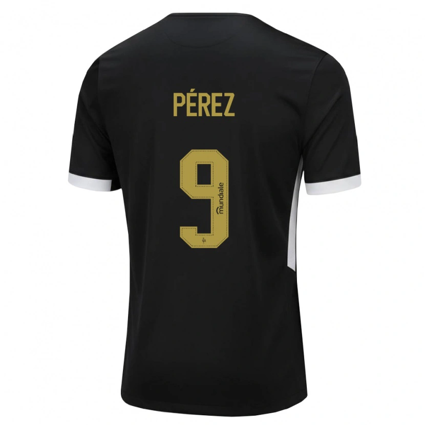 Danxen Herren Diego Pérez #9 Schwarz Weiß Gelb Heimtrikot Trikot 2026/27 T-Shirt Österreich