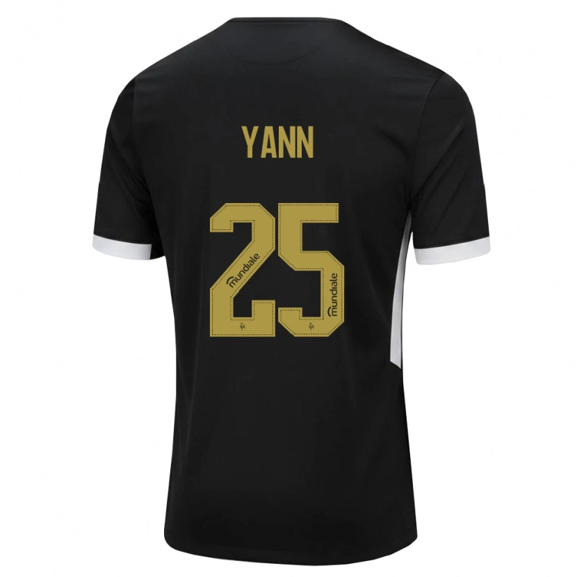 Danxen Herren Yann Neves #25 Schwarz Weiß Gelb Heimtrikot Trikot 2026/27 T-Shirt Österreich