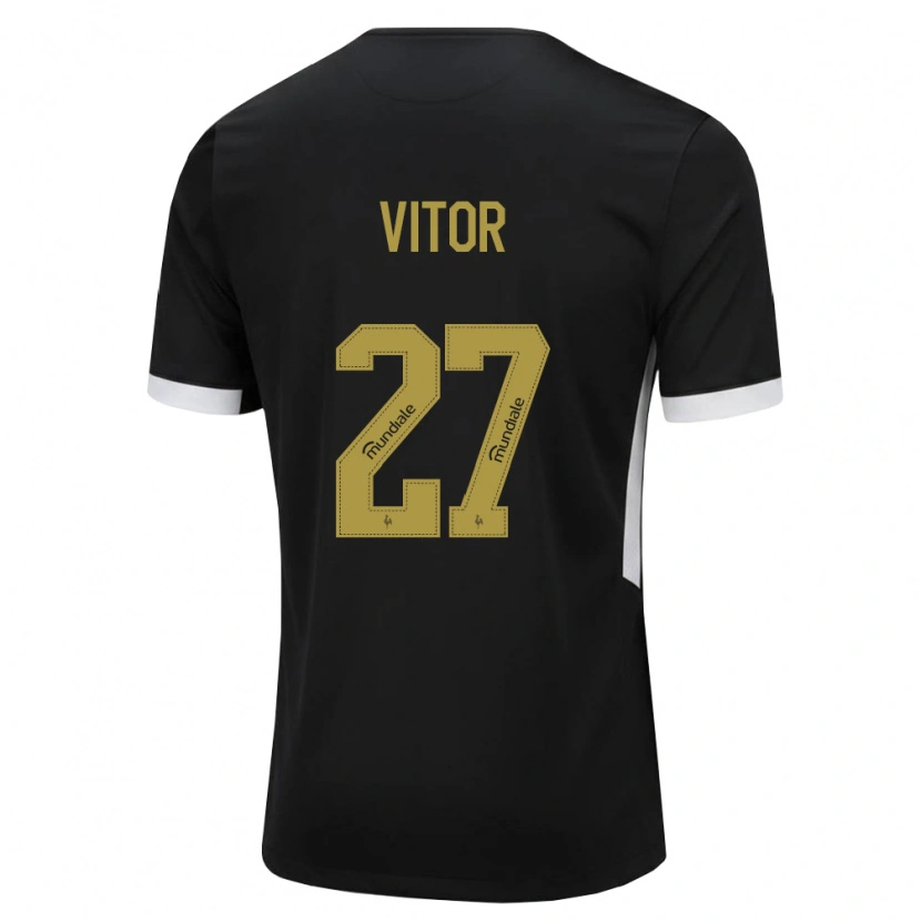 Danxen Herren Paulo Vitor #27 Schwarz Weiß Gelb Heimtrikot Trikot 2026/27 T-Shirt Österreich
