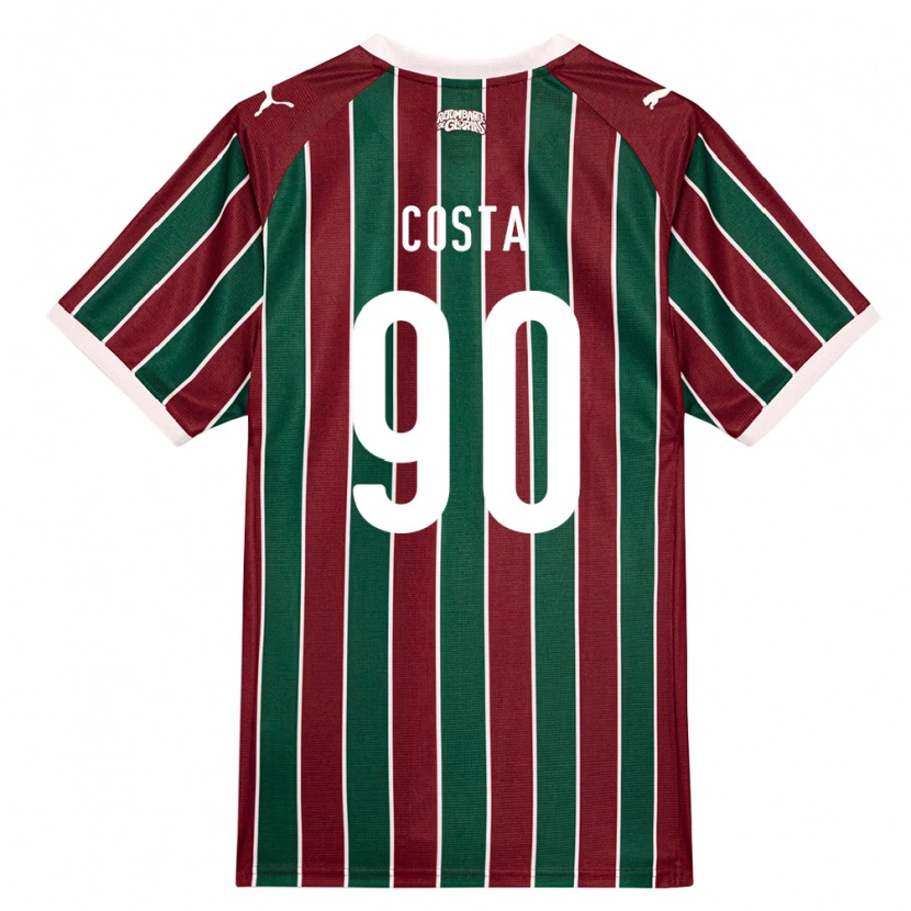 Danxen Herren Douglas Costa #90 Grün Burgund Weiß Heimtrikot Trikot 2026/27 T-Shirt Österreich