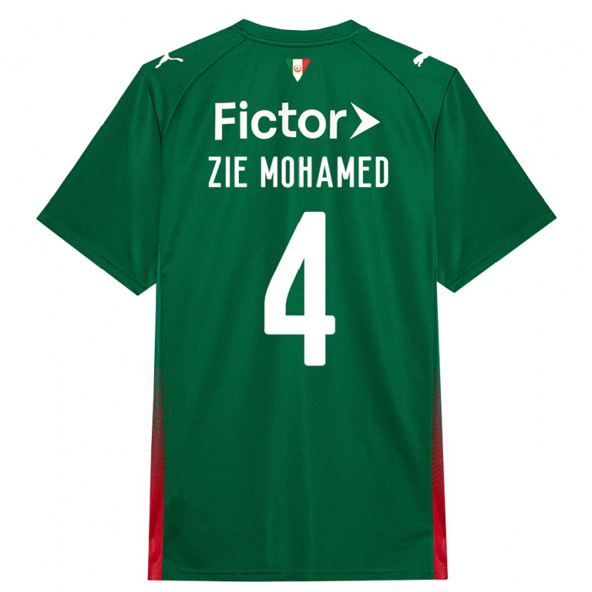 Danxen Herren Kone Zie Mohamed #4 Grün Rot Weiß Heimtrikot Trikot 2026/27 T-Shirt Österreich