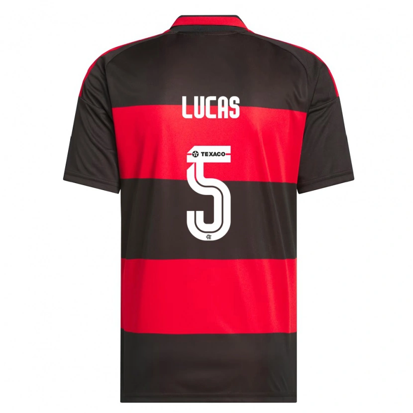 Danxen Herren Rayan Lucas #5 Rot Schwarz Weiß Heimtrikot Trikot 2026/27 T-Shirt Österreich