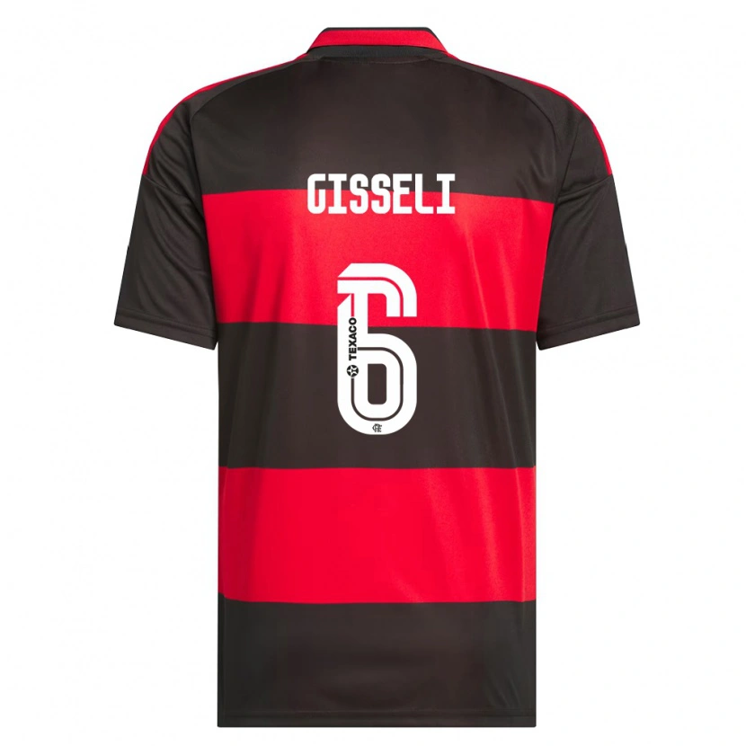 Danxen Herren Gisseli #6 Rot Schwarz Weiß Heimtrikot Trikot 2026/27 T-Shirt Österreich