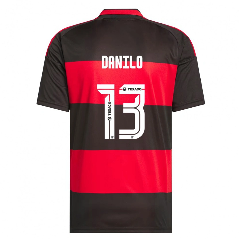 Danxen Herren Danilo Luiz Da Silva #13 Rot Schwarz Weiß Heimtrikot Trikot 2026/27 T-Shirt Österreich