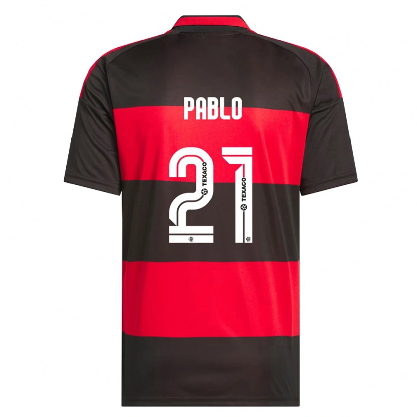 Danxen Herren Pablo #21 Rot Schwarz Weiß Heimtrikot Trikot 2026/27 T-Shirt Österreich